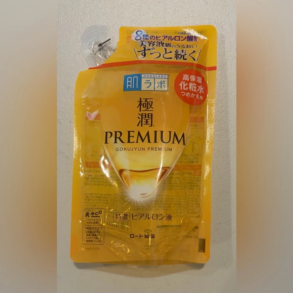 Rohto Hada Labo Gokujyun Premium Hyaluronic Acid Lotion Refill Bag 170ml